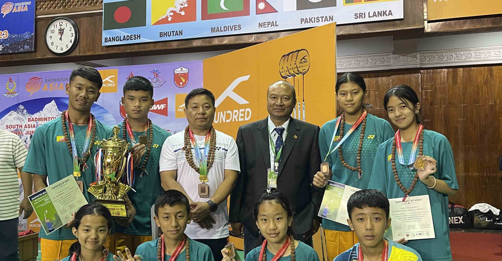 Bhutan Clinches Bronze in U15 & U17 Mixed Team Event Regional Badminton Championship 2023